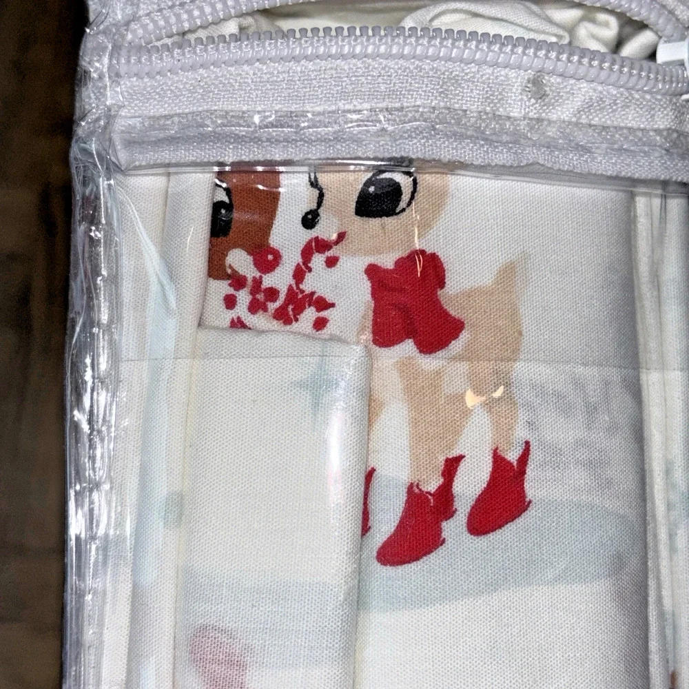 Rudolph The Red Nose Reindeer FULL Sheet Set New Christmas Santa Clarice NEW